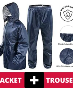 Premium Waterproof Raincoat Set (Jacket + Trouser)