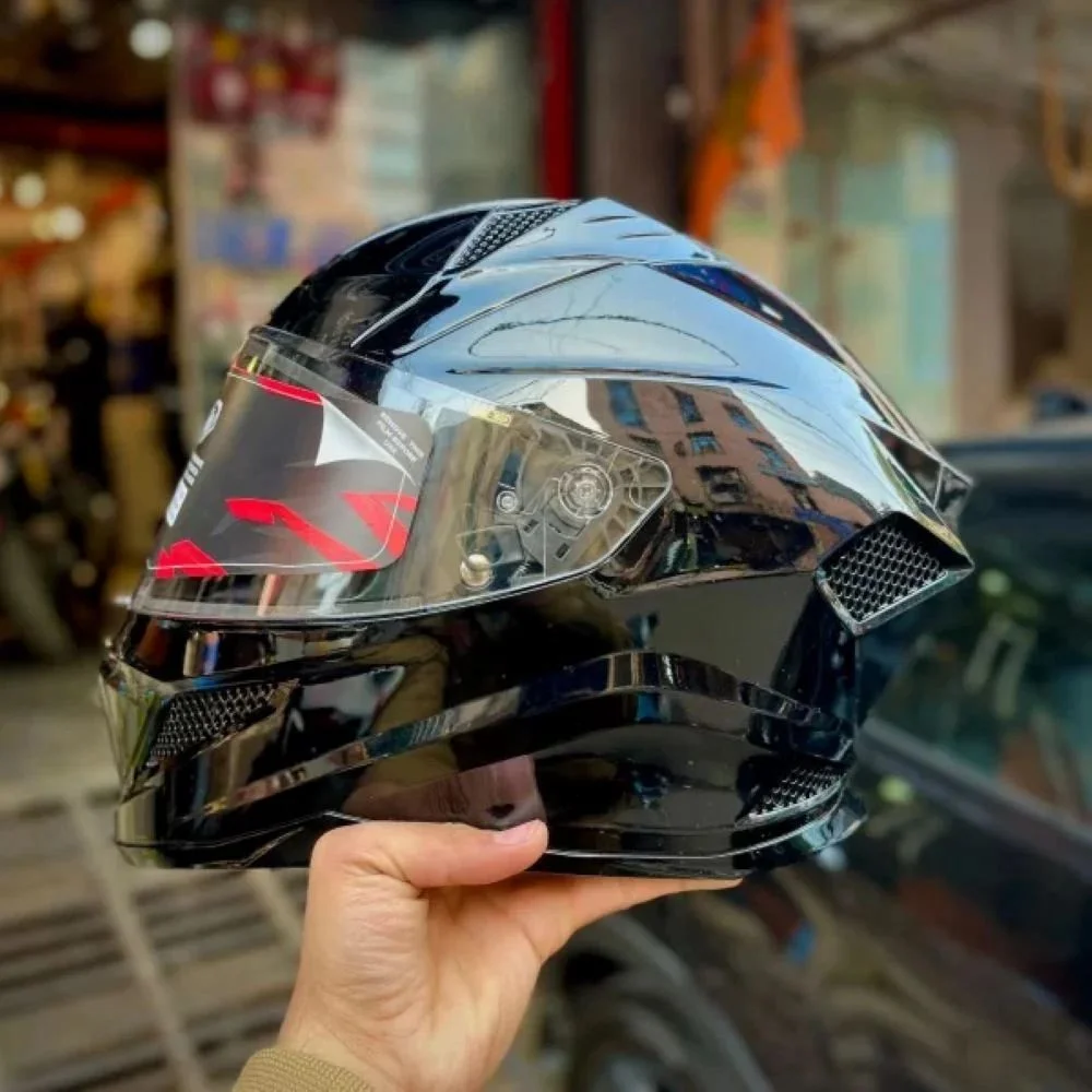 Steelbird Sharp Glossy Black - Image 2