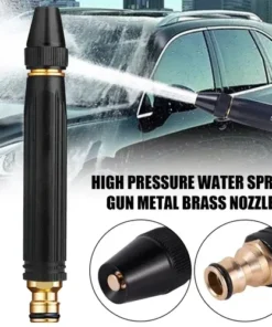 High Pressure Water Spray Gun Nozzle – Adjustable Hose Pipe Spray