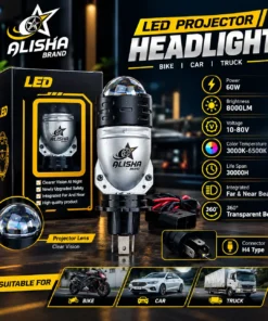 Projection LED Headlight 1pis | High Brightness Light | 12 Month Warranty