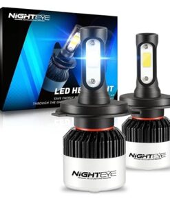 Alternative view of NIGHTEYE H4 LED Headlight Bulb 72W/Pair 36W/Bulb 9000LM 6500K Super Bright IP68 Waterproof Car Motorcycle Light