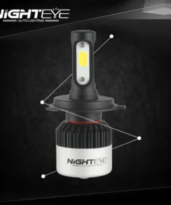 NIGHTEYE H4 LED Headlight Bulb 72W/Pair 36W/Bulb 9000LM 6500K Super Bright IP68 Waterproof Car Motorcycle Light - Image 3